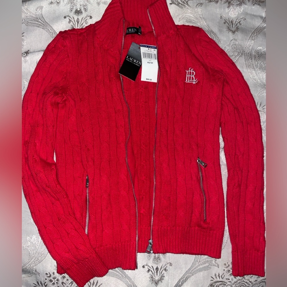 Red Lauren Sweater XS